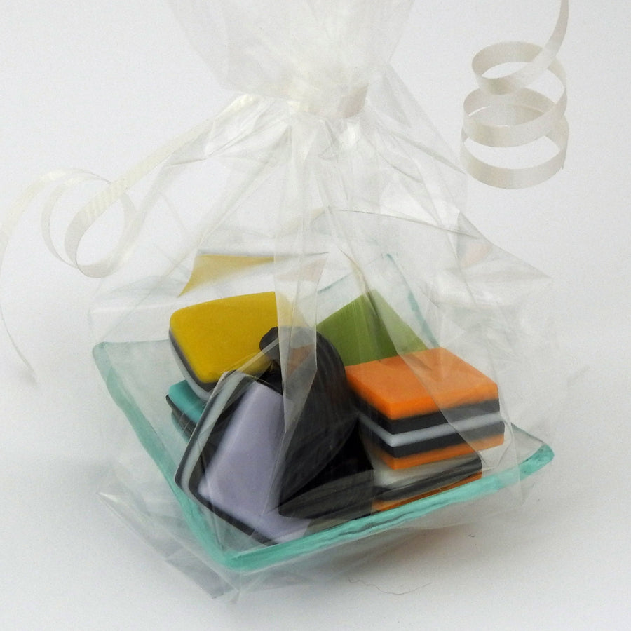 Glass licorice allsorts