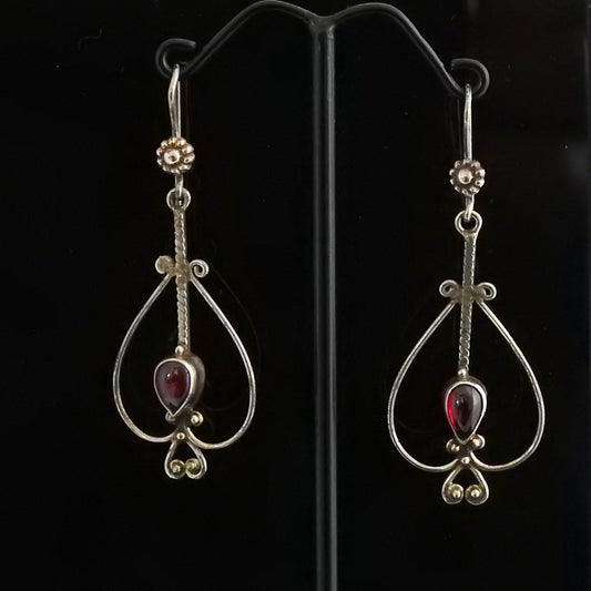Garnet earrings